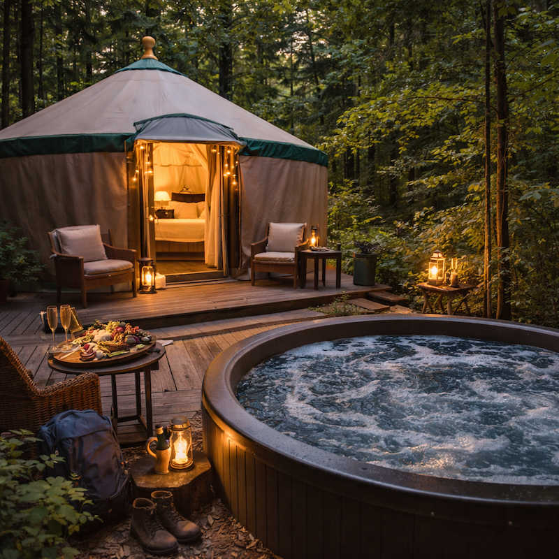 Luxury Glamping Yurt