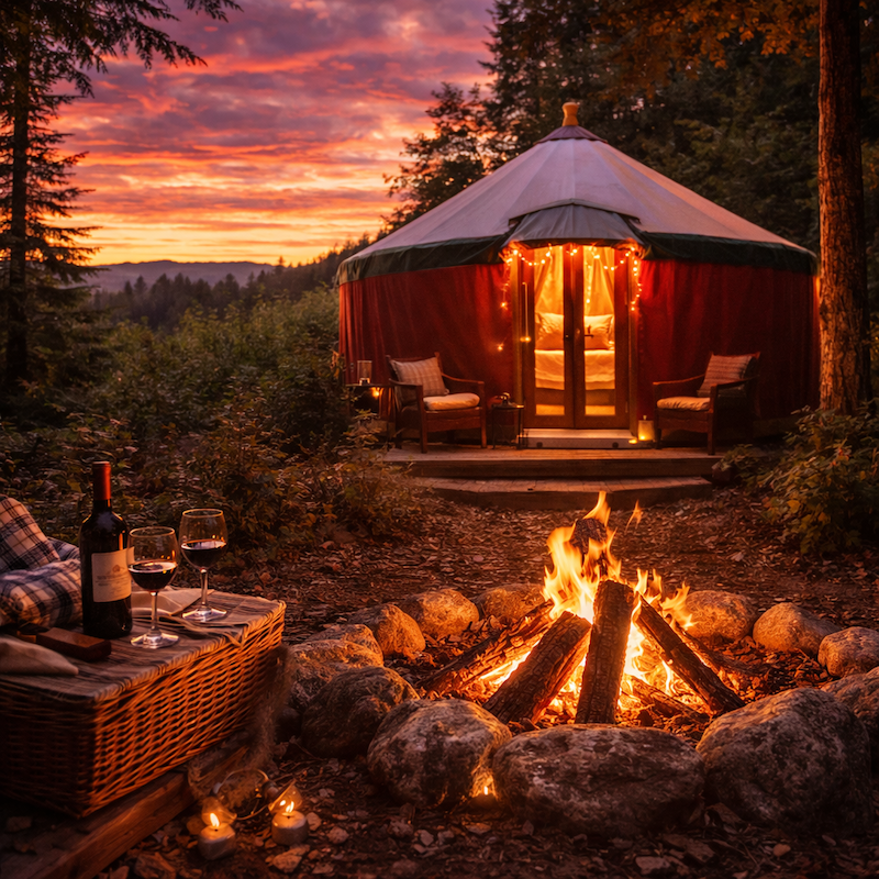 Sunset Romance Yurt